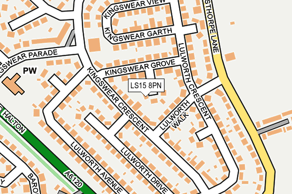 LS15 8PN map - OS OpenMap – Local (Ordnance Survey)