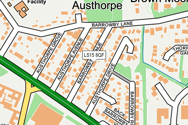 LS15 8QF map - OS OpenMap – Local (Ordnance Survey)