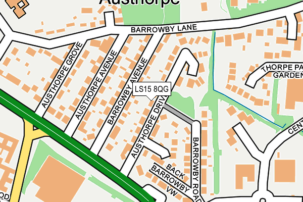 LS15 8QG map - OS OpenMap – Local (Ordnance Survey)