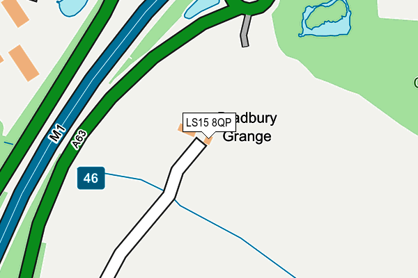 LS15 8QP map - OS OpenMap – Local (Ordnance Survey)