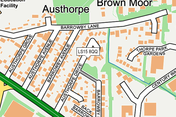 LS15 8QQ map - OS OpenMap – Local (Ordnance Survey)