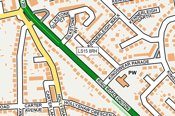 LS15 8RH map - OS OpenMap – Local (Ordnance Survey)