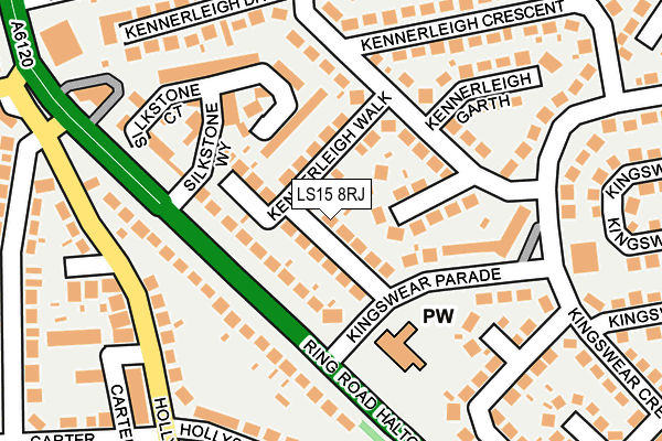 LS15 8RJ map - OS OpenMap – Local (Ordnance Survey)