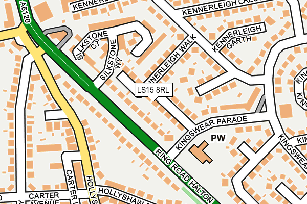 LS15 8RL map - OS OpenMap – Local (Ordnance Survey)