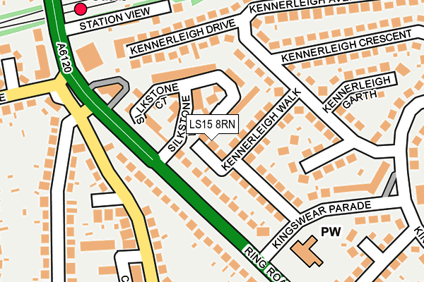 LS15 8RN map - OS OpenMap – Local (Ordnance Survey)