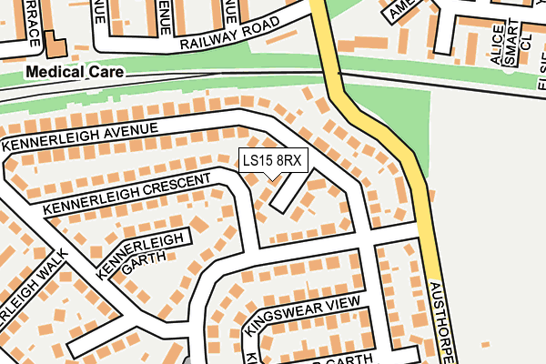LS15 8RX map - OS OpenMap – Local (Ordnance Survey)