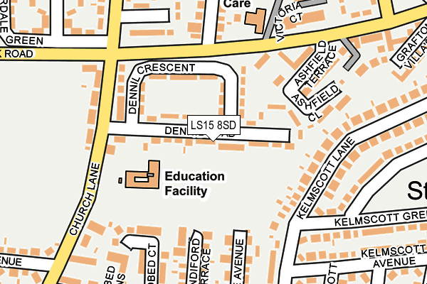 LS15 8SD map - OS OpenMap – Local (Ordnance Survey)