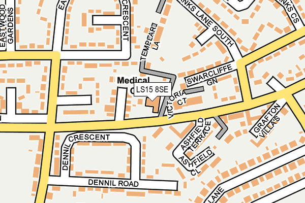 LS15 8SE map - OS OpenMap – Local (Ordnance Survey)