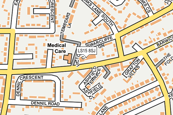 LS15 8SJ map - OS OpenMap – Local (Ordnance Survey)