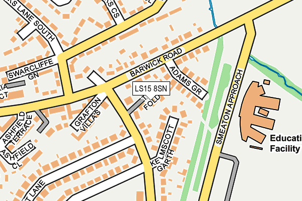 LS15 8SN map - OS OpenMap – Local (Ordnance Survey)