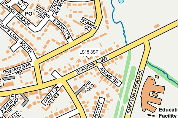 LS15 8SP map - OS OpenMap – Local (Ordnance Survey)
