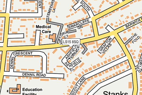 LS15 8SQ map - OS OpenMap – Local (Ordnance Survey)