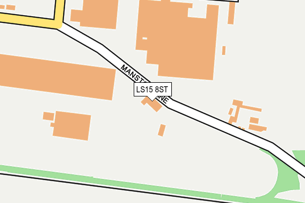 LS15 8ST map - OS OpenMap – Local (Ordnance Survey)
