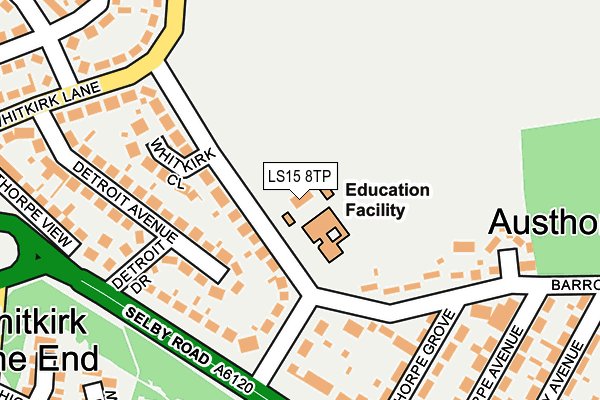 LS15 8TP map - OS OpenMap – Local (Ordnance Survey)
