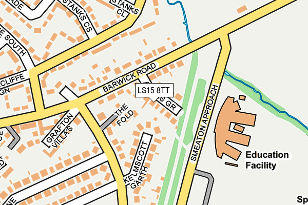 LS15 8TT map - OS OpenMap – Local (Ordnance Survey)