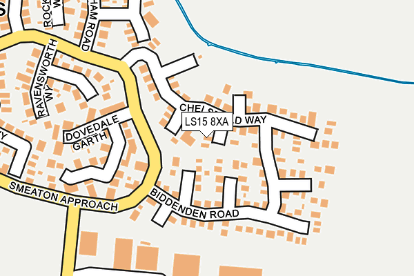 LS15 8XA map - OS OpenMap – Local (Ordnance Survey)