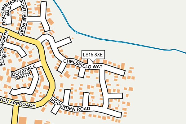 LS15 8XE map - OS OpenMap – Local (Ordnance Survey)