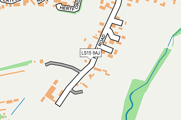 LS15 9AJ map - OS OpenMap – Local (Ordnance Survey)