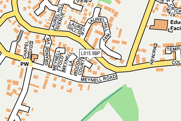 LS15 9BP map - OS OpenMap – Local (Ordnance Survey)