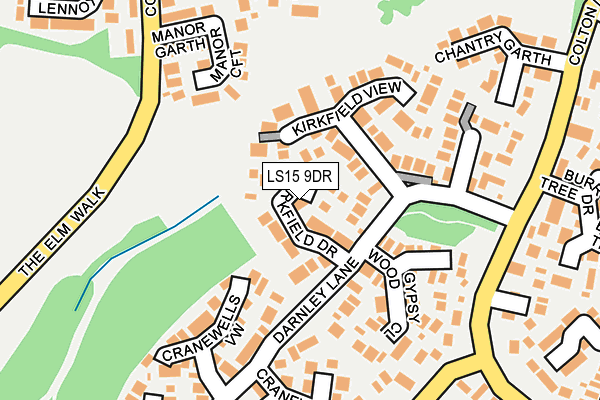LS15 9DR map - OS OpenMap – Local (Ordnance Survey)
