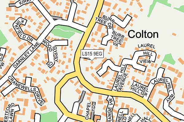 LS15 9EG map - OS OpenMap – Local (Ordnance Survey)