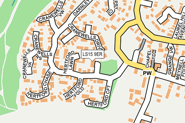 LS15 9ER map - OS OpenMap – Local (Ordnance Survey)