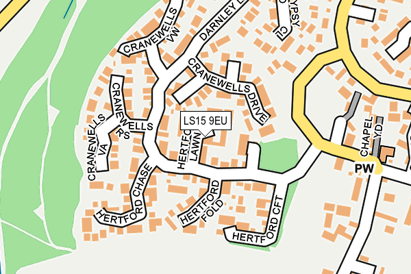 LS15 9EU map - OS OpenMap – Local (Ordnance Survey)