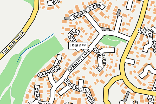 LS15 9EY map - OS OpenMap – Local (Ordnance Survey)