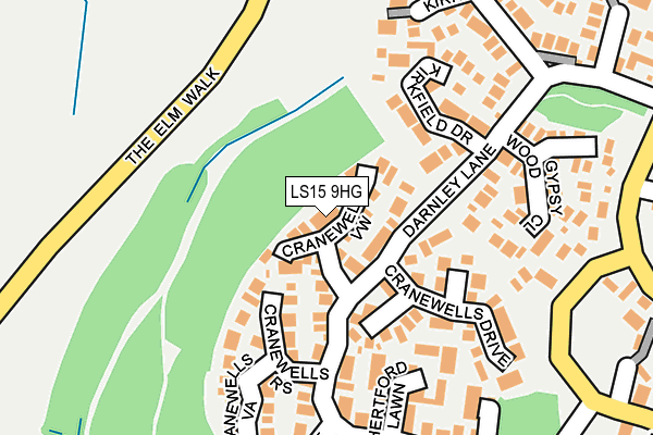 LS15 9HG map - OS OpenMap – Local (Ordnance Survey)