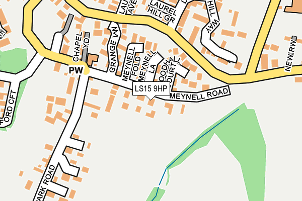 LS15 9HP map - OS OpenMap – Local (Ordnance Survey)
