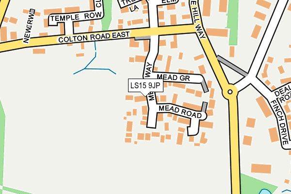 LS15 9JP map - OS OpenMap – Local (Ordnance Survey)