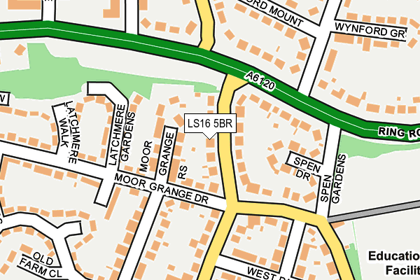 LS16 5BR map - OS OpenMap – Local (Ordnance Survey)