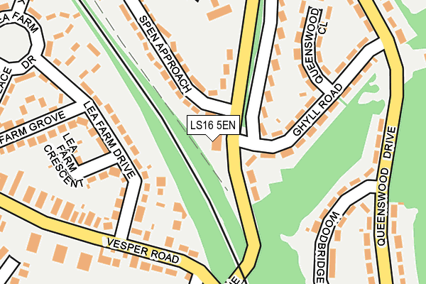 LS16 5EN map - OS OpenMap – Local (Ordnance Survey)