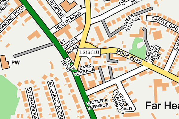 LS16 5LU map - OS OpenMap – Local (Ordnance Survey)