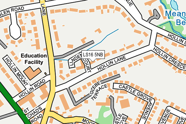 LS16 5NB map - OS OpenMap – Local (Ordnance Survey)