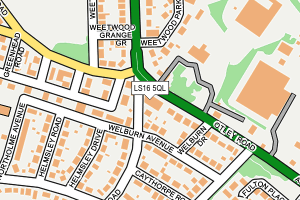 LS16 5QL map - OS OpenMap – Local (Ordnance Survey)