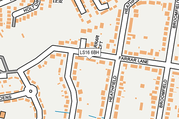 LS16 6BH map - OS OpenMap – Local (Ordnance Survey)