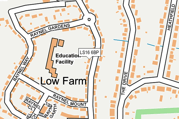 LS16 6BP map - OS OpenMap – Local (Ordnance Survey)