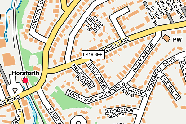 LS16 6EE map - OS OpenMap – Local (Ordnance Survey)