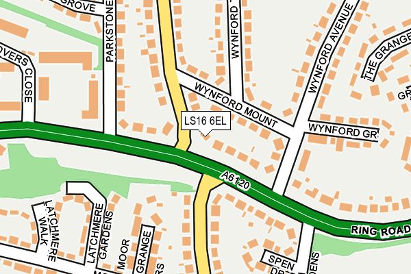 LS16 6EL map - OS OpenMap – Local (Ordnance Survey)