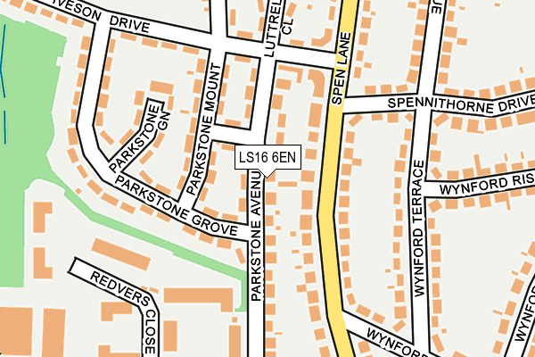LS16 6EN map - OS OpenMap – Local (Ordnance Survey)