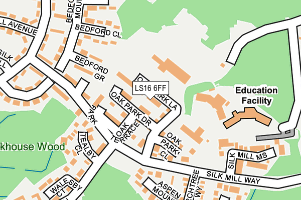 LS16 6FF map - OS OpenMap – Local (Ordnance Survey)