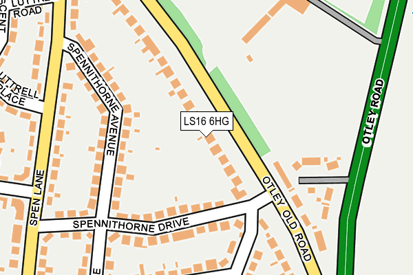 LS16 6HG map - OS OpenMap – Local (Ordnance Survey)