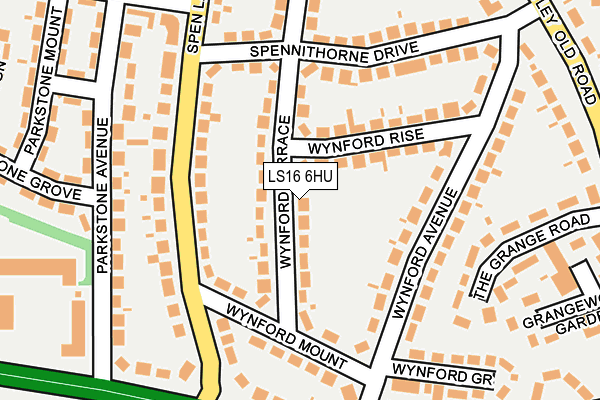 LS16 6HU map - OS OpenMap – Local (Ordnance Survey)