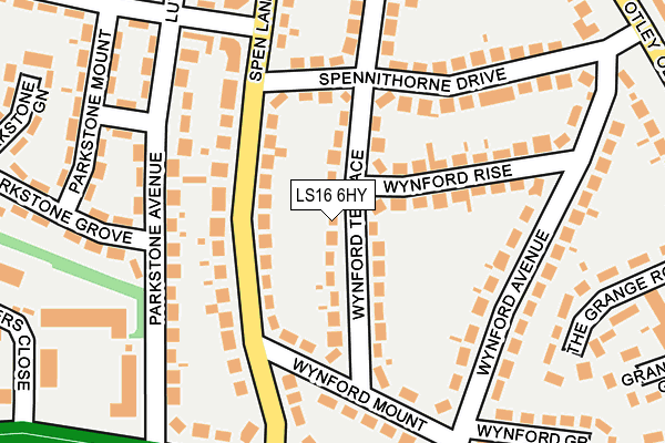 LS16 6HY map - OS OpenMap – Local (Ordnance Survey)