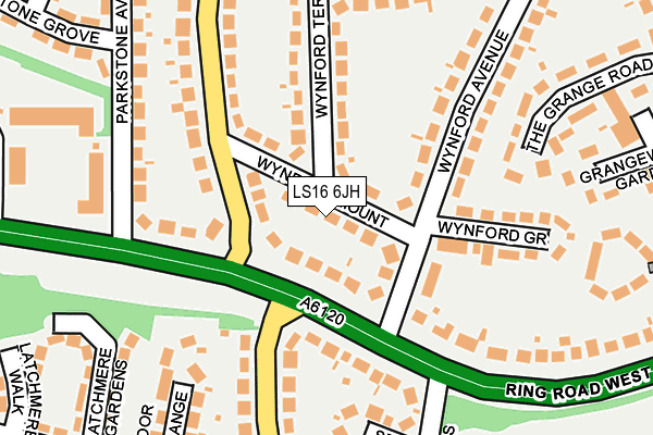 LS16 6JH map - OS OpenMap – Local (Ordnance Survey)