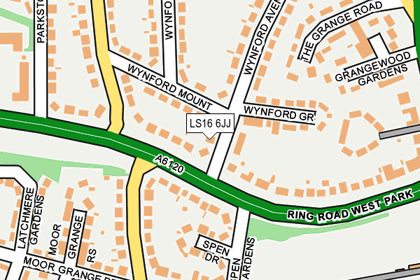 LS16 6JJ map - OS OpenMap – Local (Ordnance Survey)