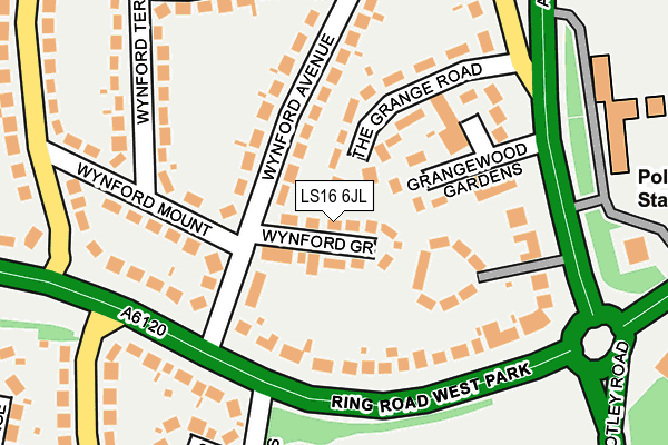 LS16 6JL map - OS OpenMap – Local (Ordnance Survey)