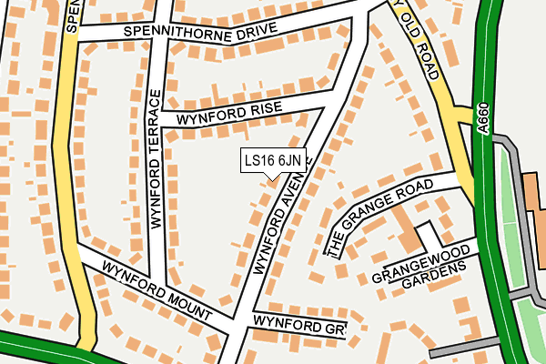 LS16 6JN map - OS OpenMap – Local (Ordnance Survey)
