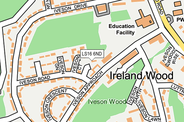 LS16 6ND map - OS OpenMap – Local (Ordnance Survey)